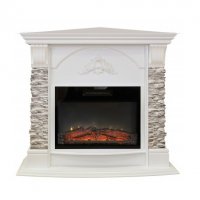 Каминокомплект RealFlame Athena Corner GR STD/EUG/24 WT с очагом Kendal 24