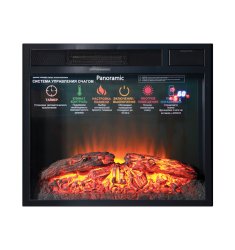 Каминокомплект Interflame Вирго с очагом Foton 23 LED FX бежевый с золотой патиной