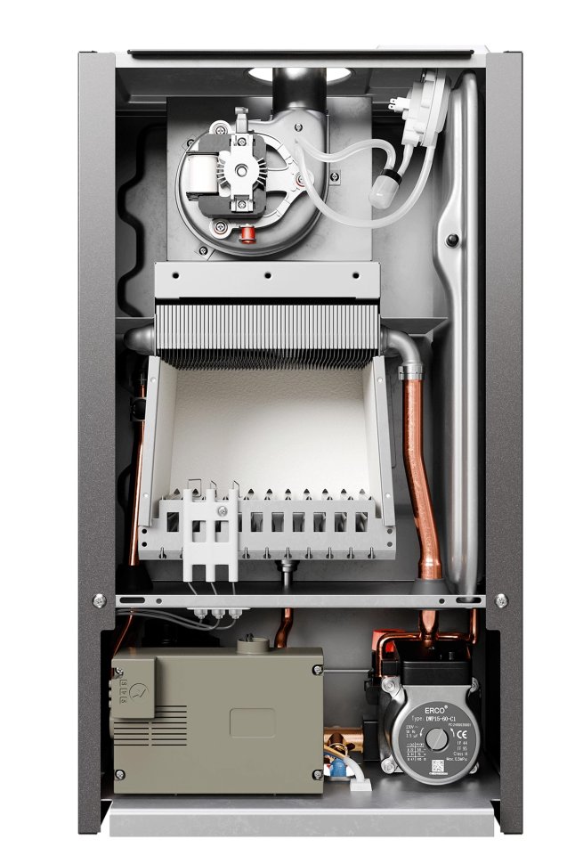 Настенный газовый котел E8 tempo GHC24V (черная стеклянная панель)