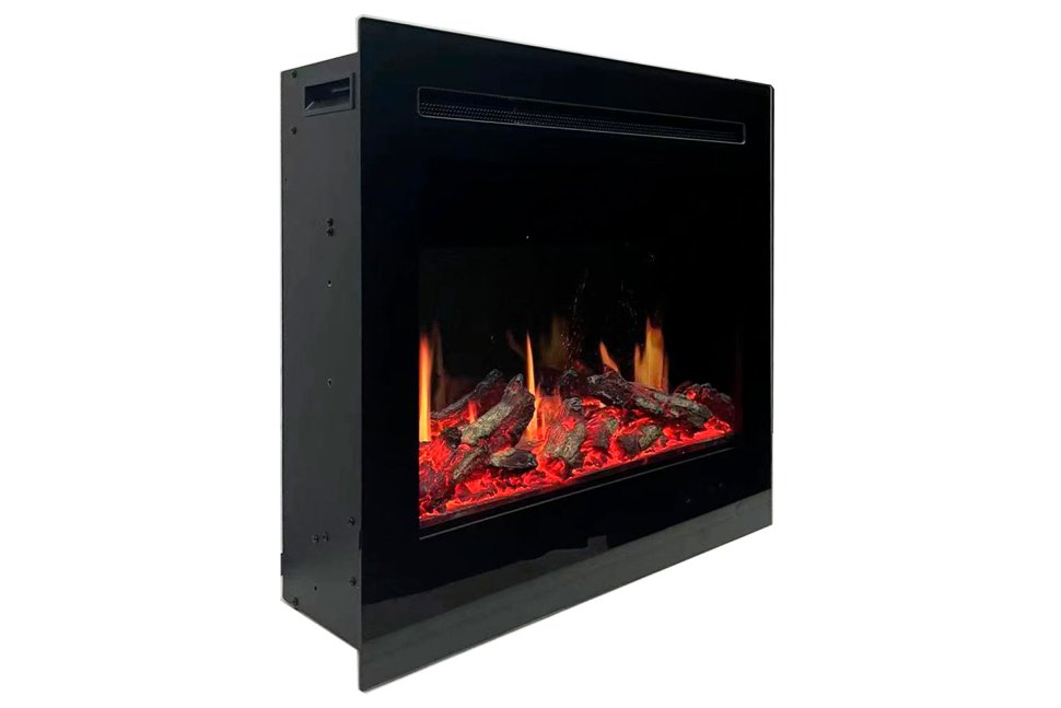 Каминокомплект Royal Flame Bergen 23 CRM (Разборный) с очагом 5D V-ART 25 белый с черным