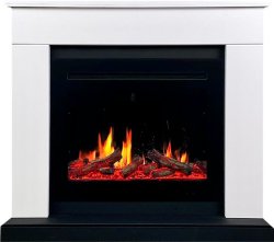 Каминокомплект Royal Flame Bergen 23 CRM (Разборный) с очагом 5D V-ART 25 белый с черным