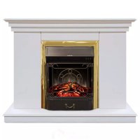 Каминокомплект Хорошие Камины Марс с очагом RealFlame Majestic Lux BR S белый