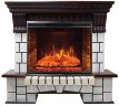 Каминокомплект Interflame Экстер махагон с очагом Panoramic 02 33 LED FX