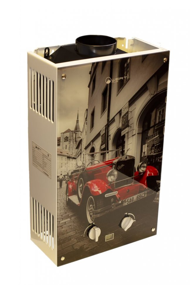 Газовый проточный водонагреватель WertRus 10EG Red Glass