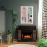 Каминокомплект Firelight Bricks Wood 30 с очагом Electrolux EFP/P-3320RLS камень темный/шпон венге