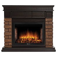 Каминокомплект Firelight Bricks Wood 30 с очагом Electrolux EFP/P-3320RLS камень темный/шпон венге