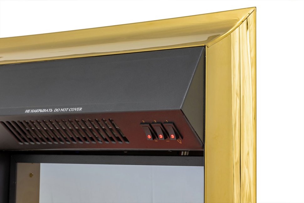 Каминокомплект Royal Flame California STD CRM (Разборный) с очагом Fobos FX M Brass санд антрацит