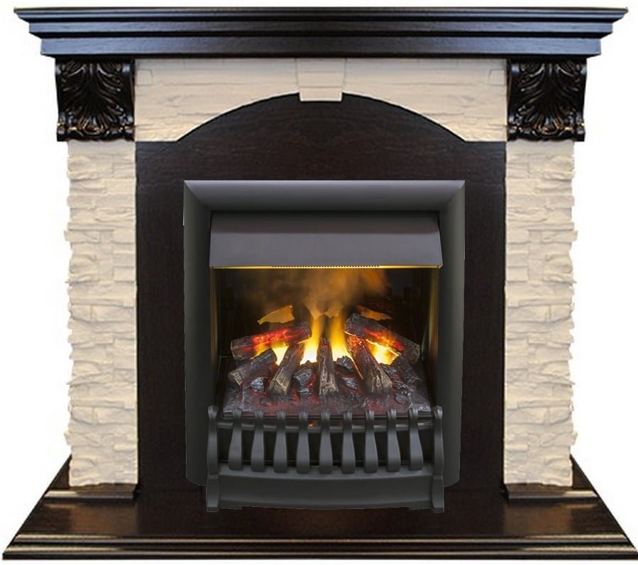 Каминокомплект RealFlame Dublin LUX STD/EUG DN с очагом 3D Oregan