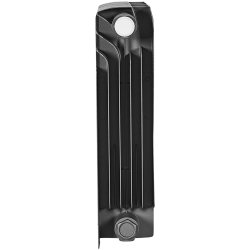 Биметаллический радиатор отопления Stout Titan Ventil 350 12 секций нижнее правое подключение графит RAL 7024