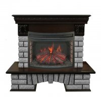 Каминокомплект RealFlame Country LUX Rock 25/25,5 с очагом Firefield 25 S IR