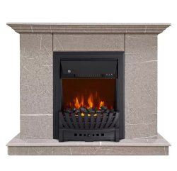 Каминокомплект Хорошие Камины Марс с очагом Royal Flame Aspen Black мрамор