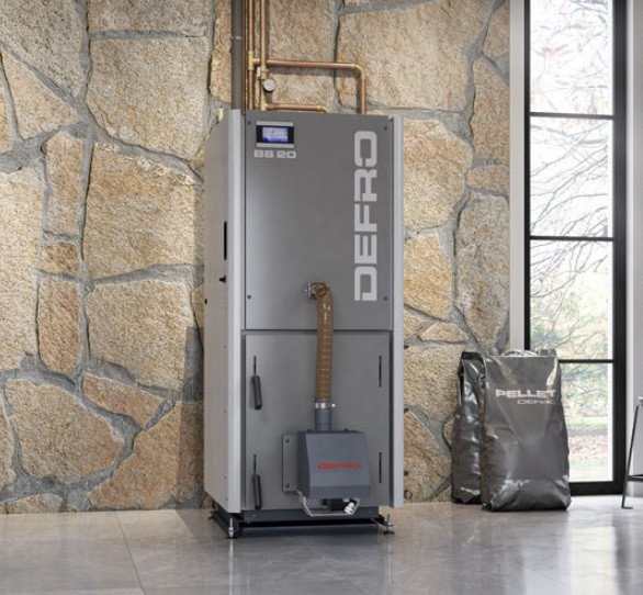 Напольный твердотопливный котел Defro Bioslim 10