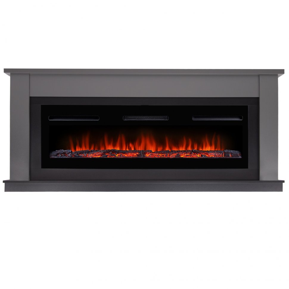 Каминокомплект Firelight Canto Long с очагом Electrolux Infinity EFP/P-1600ULS графит/черный