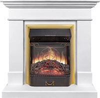 Каминокомплект Royal Flame California STD CRM (Разборный) с очагом Majestic FX M Brass санд сноу