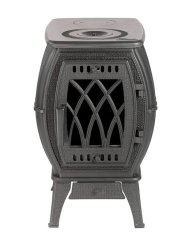 Печь-камин отопительно-варочная PROMetall Бахта серая