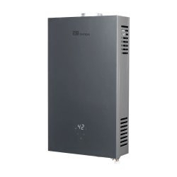 Проточный газовый водонагреватель E8 tempo E8WBY20 (серая стеклянная панель)
