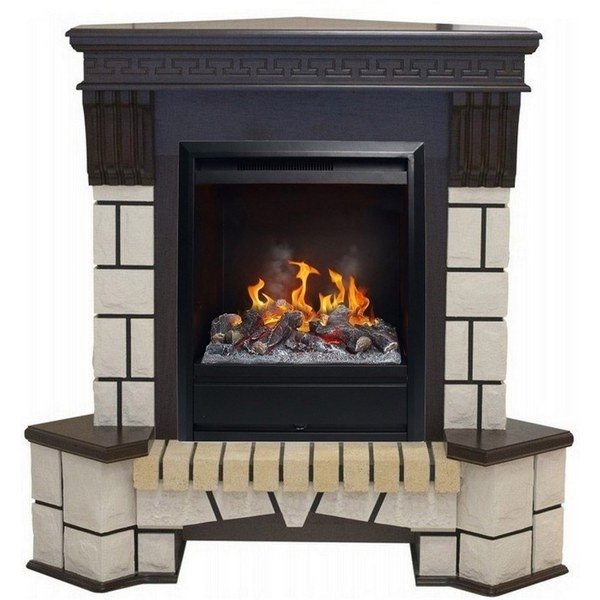 Каминокомплект RealFlame Stone Corner new STD/EUG с очагом 3D Olympic
