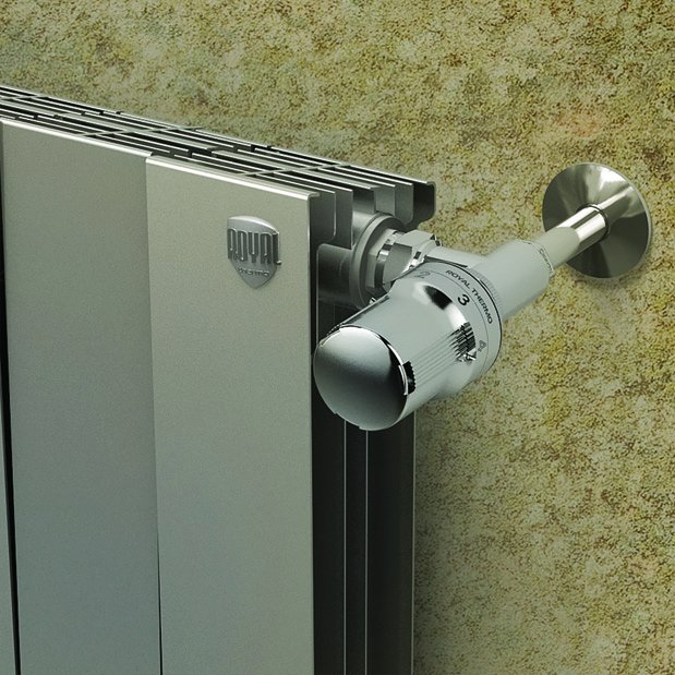 Биметаллический радиатор отопления Royal Thermo PianoForte 500 8 секций Silver Satin