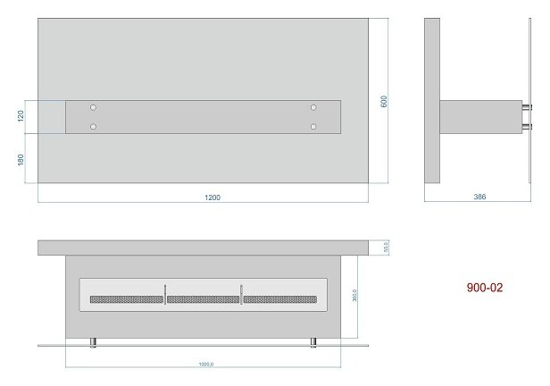 Напольный биокамин Lux Fire Консул 2 1200 БКН-К2-1200