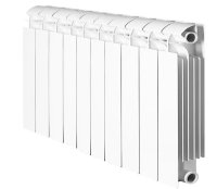 Радиатор биметаллический Global STYLE PLUS 350 x10 белый боковое подключение