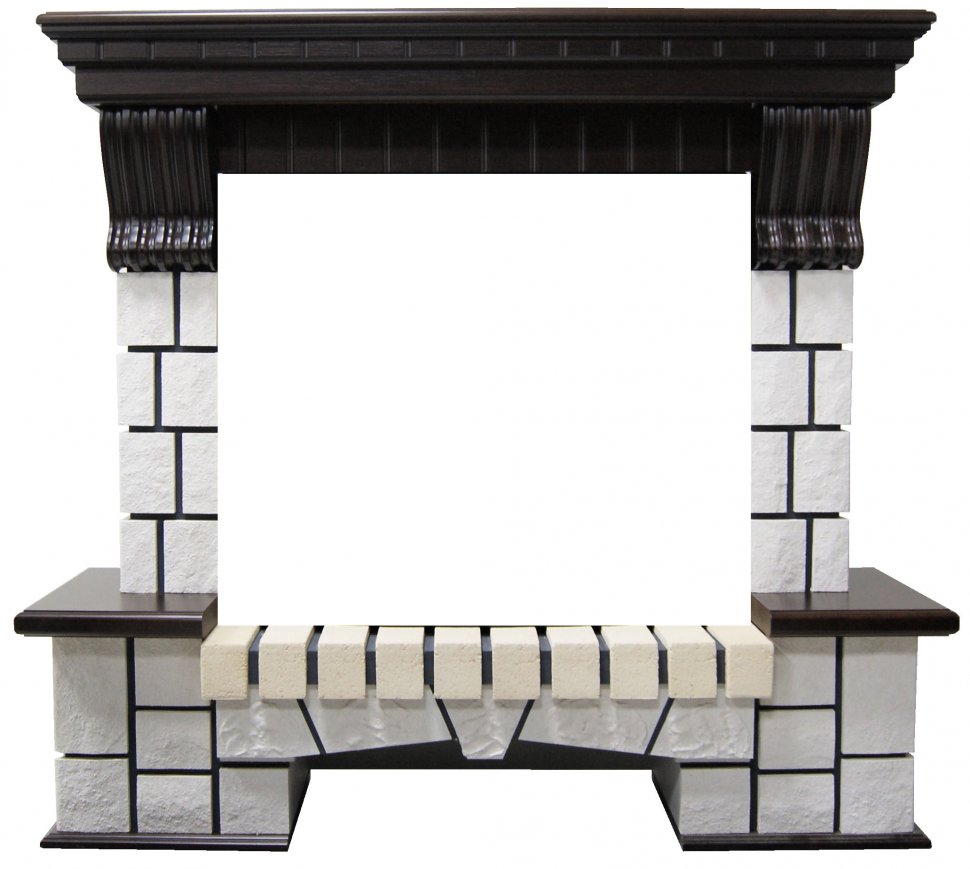 Портал Interflame Экстер венге под очаг Foton 26 M LED FX QZ