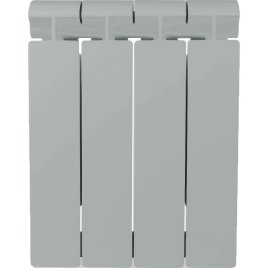 Радиатор биметаллический Global Style Plus 350 (4 секции) серый