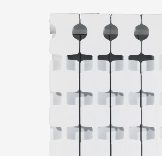 Алюминиевый радиатор отопления Fondital B4 350/100 Aleternum Bianco (8 секций)