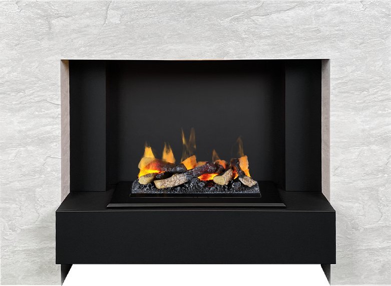 Каминокомплект Dimplex Tokyo с очагом Cassette 400 LNH-INT (с дровами) скол камня лайт