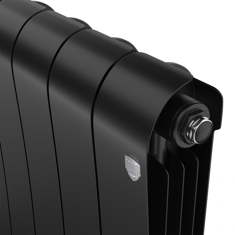 Биметаллический радиатор отопления Royal Thermo Infinity 500 4 секции Noir Sable
