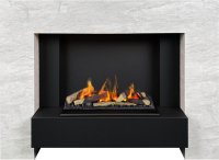 Каминокомплект Dimplex Tokyo с очагом Cassette 600 LNH-INT (с дровами) скол камня лайт