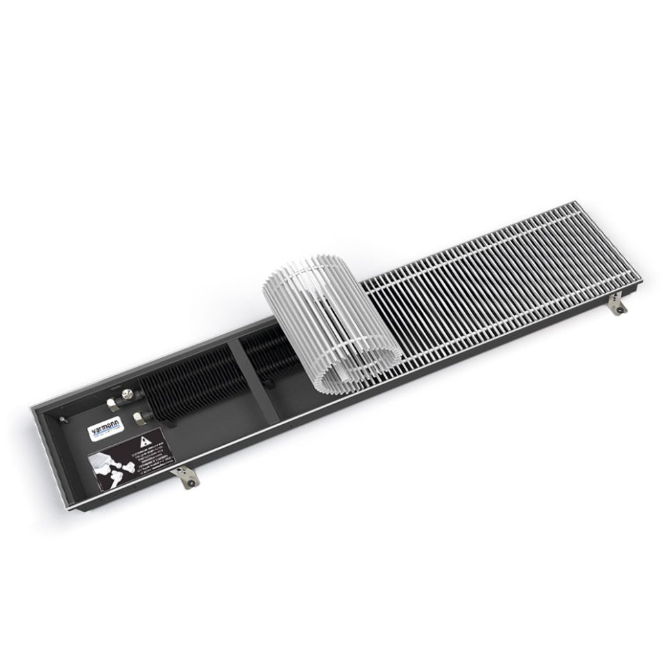 Внутрипольный конвектор Varmann Ntherm N 230.110.2000 без решетки цвет RAL9005