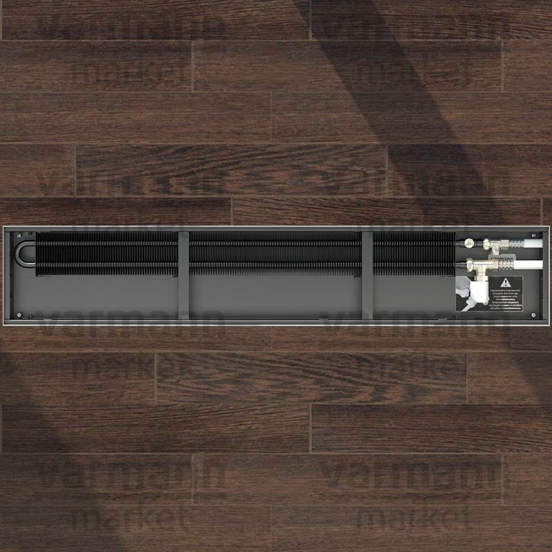 Внутрипольный конвектор Varmann Ntherm N 230.110.2000 без решетки цвет RAL9005