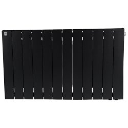 Биметаллический радиатор отопления Rifar Supremo Ventil SVR 500 12 секций нижнее правое подключение антрацит