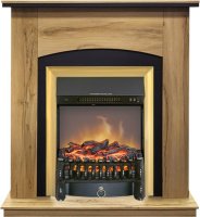 Каминокомплект Royal Flame Barcelona (Разборный) Дуб галифакс c очагом Fobos FX M Brass