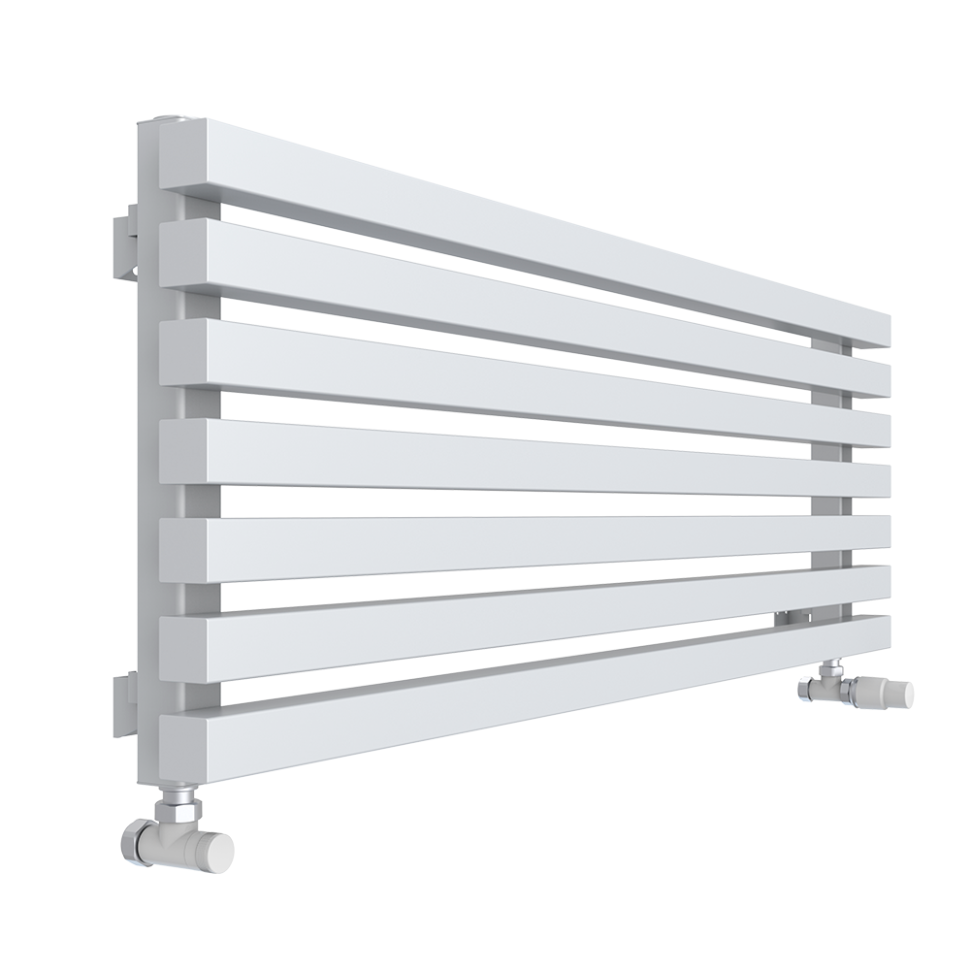Стальной трубчатый радиатор КЗТО Quadrum 40 H 1000-12 белый муар