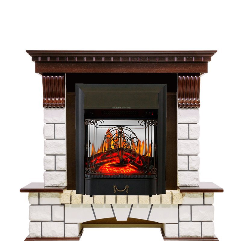Каминокомплект Royal Flame Pierre Luxe с очагом Majestic FX M Black