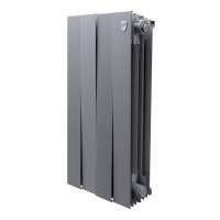Биметаллический радиатор отопления Royal Thermo PianoForte 500 серебристый 4 секции
