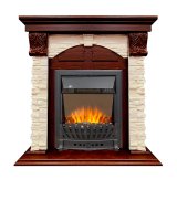 Каминокомплект Royal Flame Dublin (Разборный) с очагом Aspen Black орех каньон/сланец