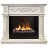 Каминокомплект RealFlame Silvia 26 WT 3D Cassette 630 + Black вставка