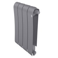 Биметаллический радиатор отопления Royal Thermo Infinity 500 VR80 4 секции Silver Satin