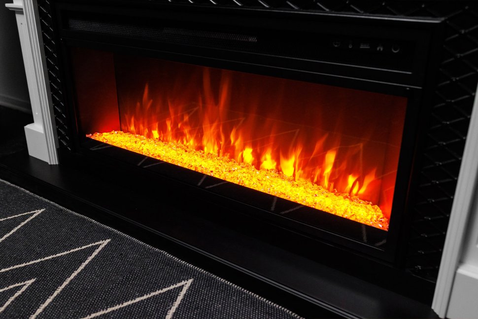 Каминокомплект Royal Flame California с очагом Vision 42 LED слоновая кость (Высота 860)