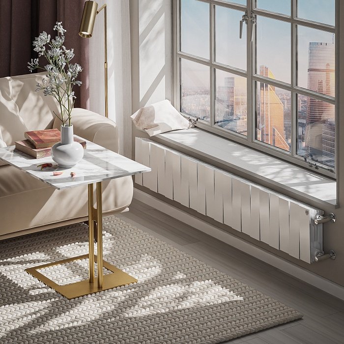 Биметаллический радиатор отопления Royal Thermo PianoForte 200 Белый VR80 20 секций