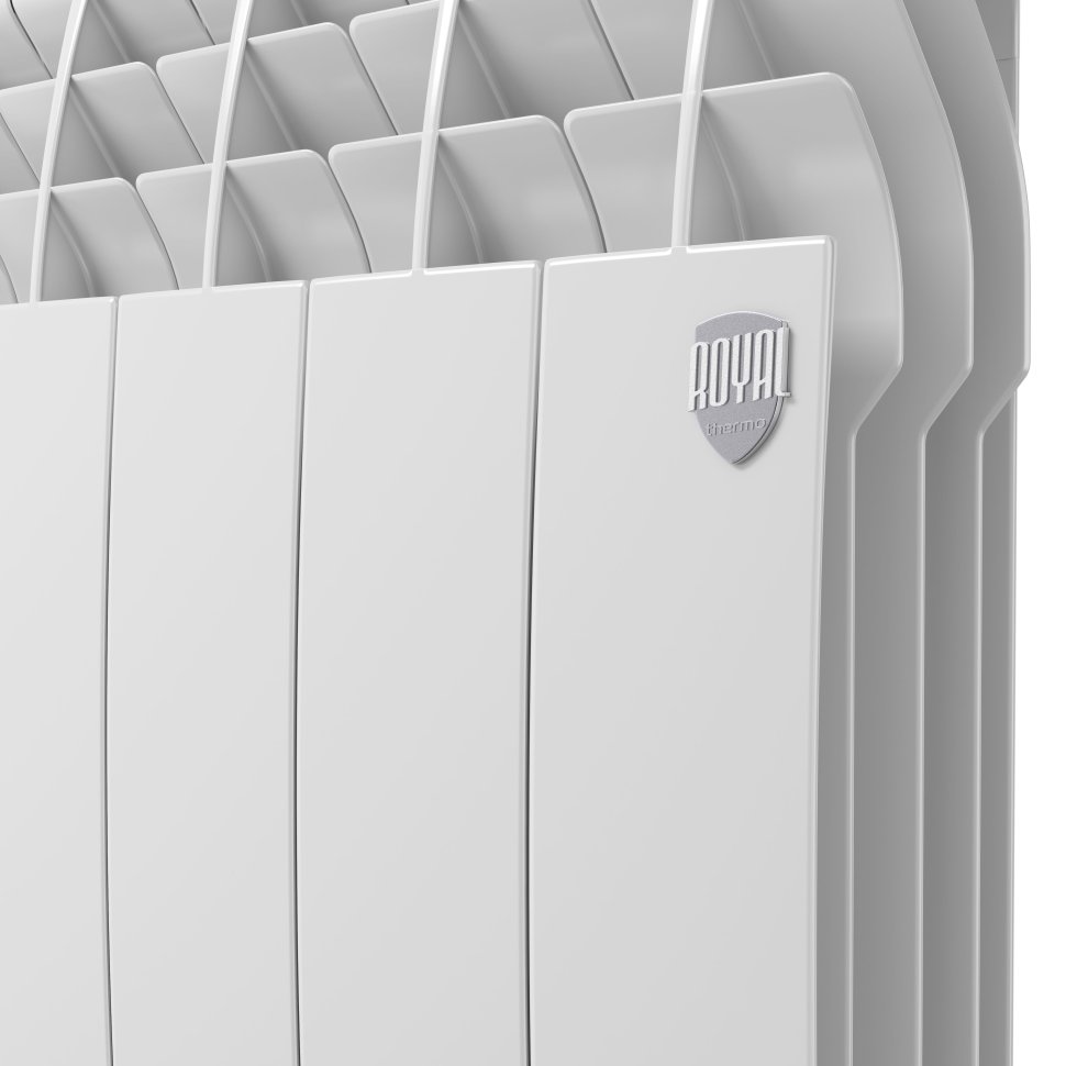 Биметаллический радиатор отопления Royal Thermo BiLiner 500 VR 8 секций Bianco Traffico