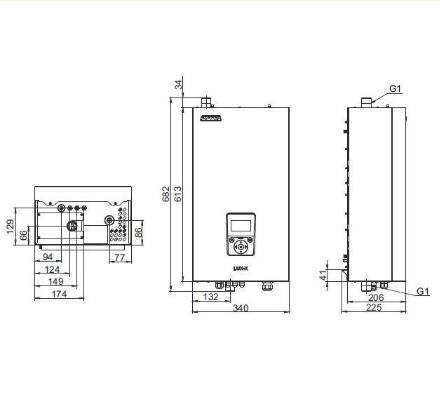 Настенный электрический котел Zota LUX-X 72