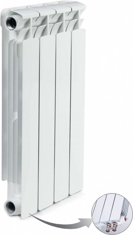 Биметаллический радиатор отопления RIFAR BASE VENTIL L 500 x4