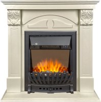 Каминокомплект Royal Flame Dublin RUSTIC (Разборный) с очагом Aspen слоновая кость