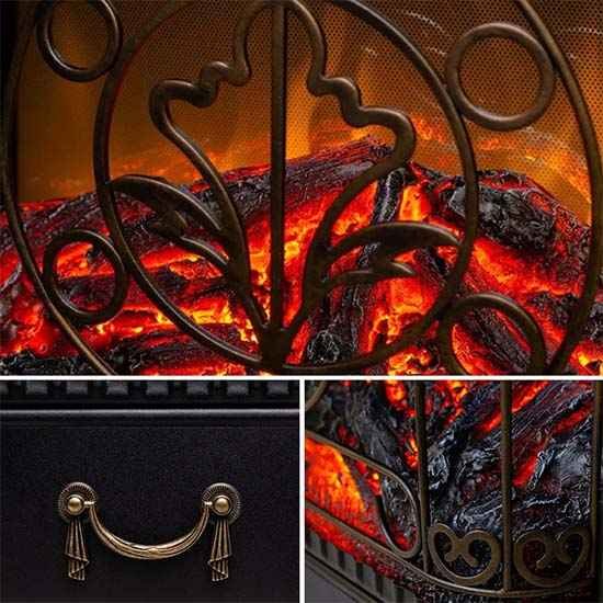 Каминокомплект Хорошие Камины Марс с очагом Royal Flame Majestic FX Brass белый