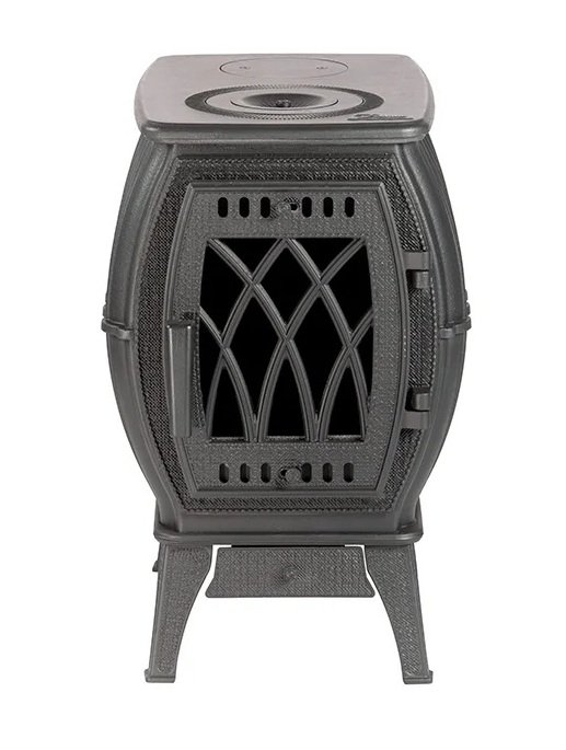 Печь-камин отопительно-варочная PROMetall Бахта черная