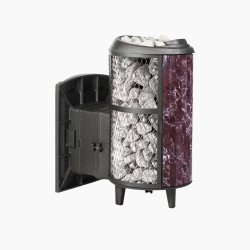 Печь банная PROMetall Атмосфера L комбинированная сетка-ламель Россо Леванто