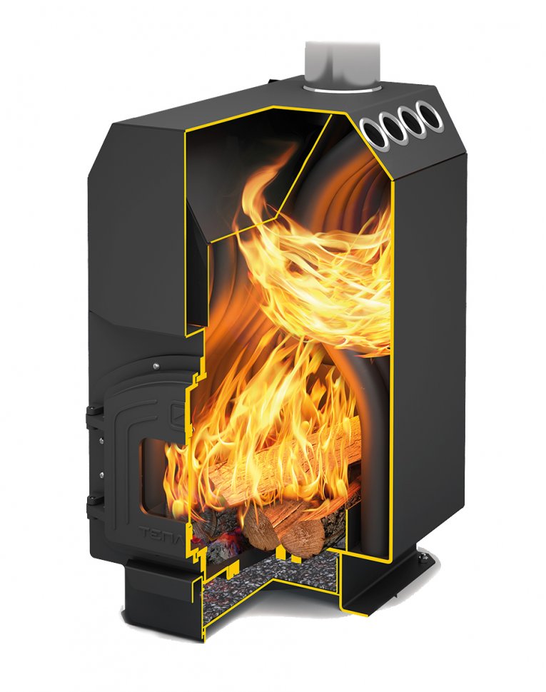 Печь отопительная Теплодар Топ-модель-200 чугунная дверка